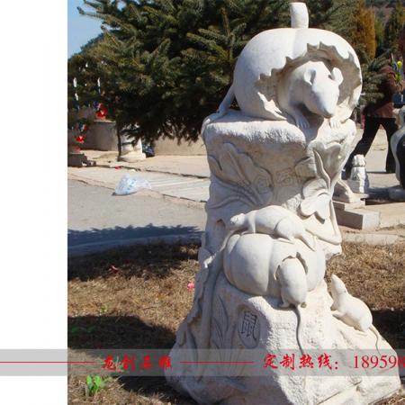 石雕十二生肖批發(fā) 石雕動物廠家